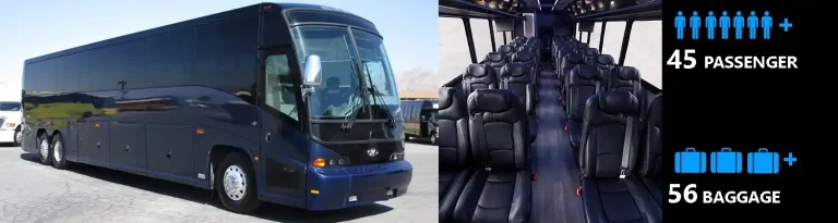 Luxury coach bus for Seattle corporate events and large group transportation