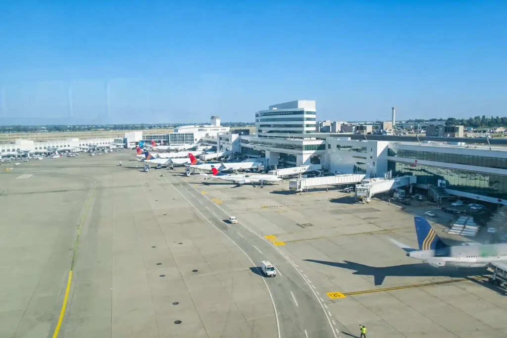 One of the terminals at Sea-Tac Airport