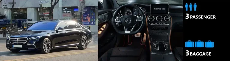 Mercedes S-Class executive sedan for Seattle corporate transportation and business travel