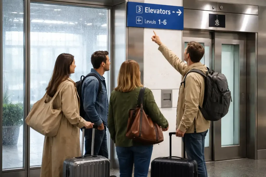 Local spotlight — meet at elevator bank and stall number to avoid curb chaos at SeaTac