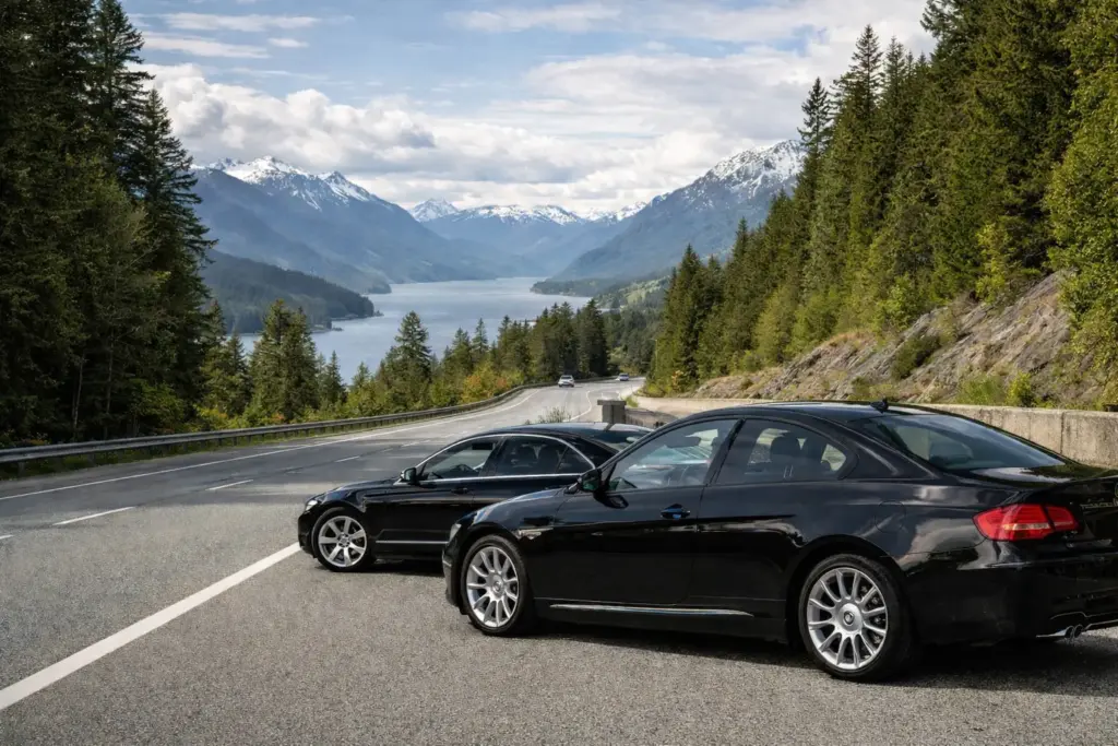 Seattle to Vancouver BC private car route near the Blaine border crossing