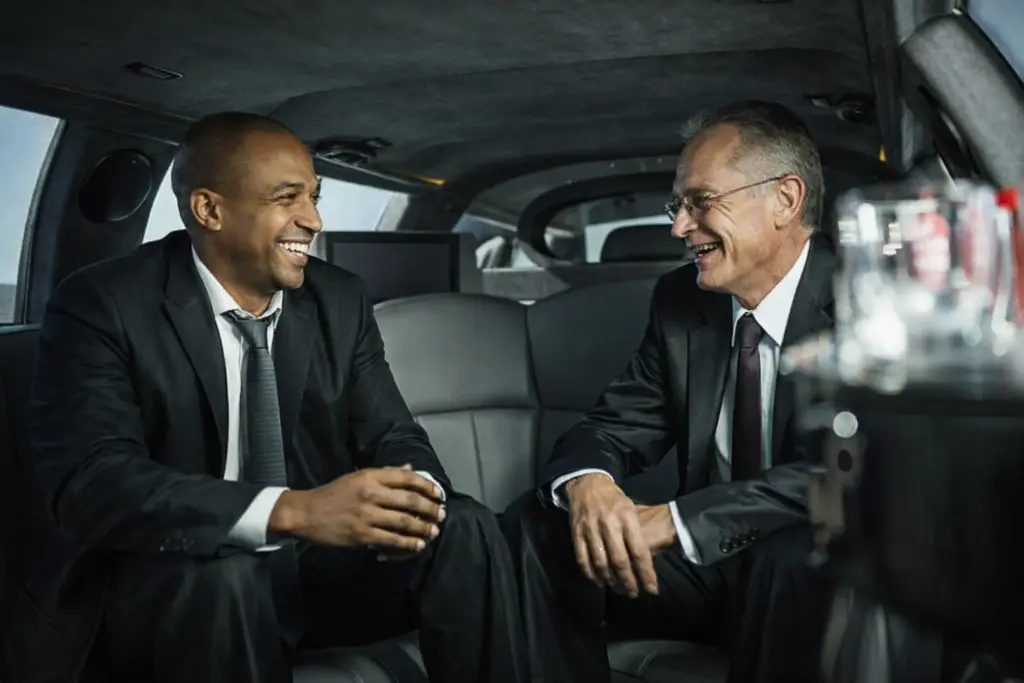 Premium town car interior prepared for executive travel in Seattle