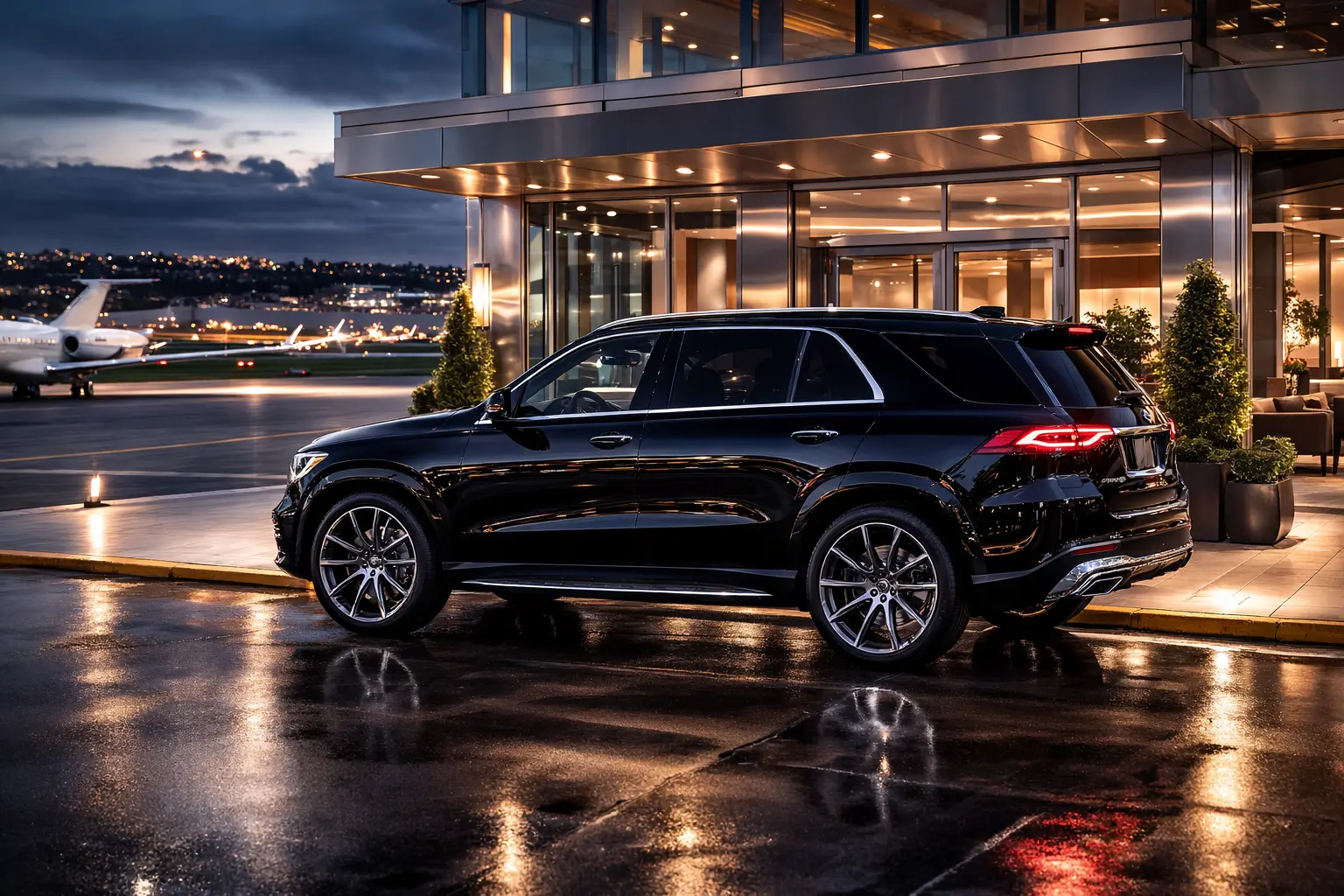 Boeing Field executive car service at Signature Flight Support BFI in Seattle