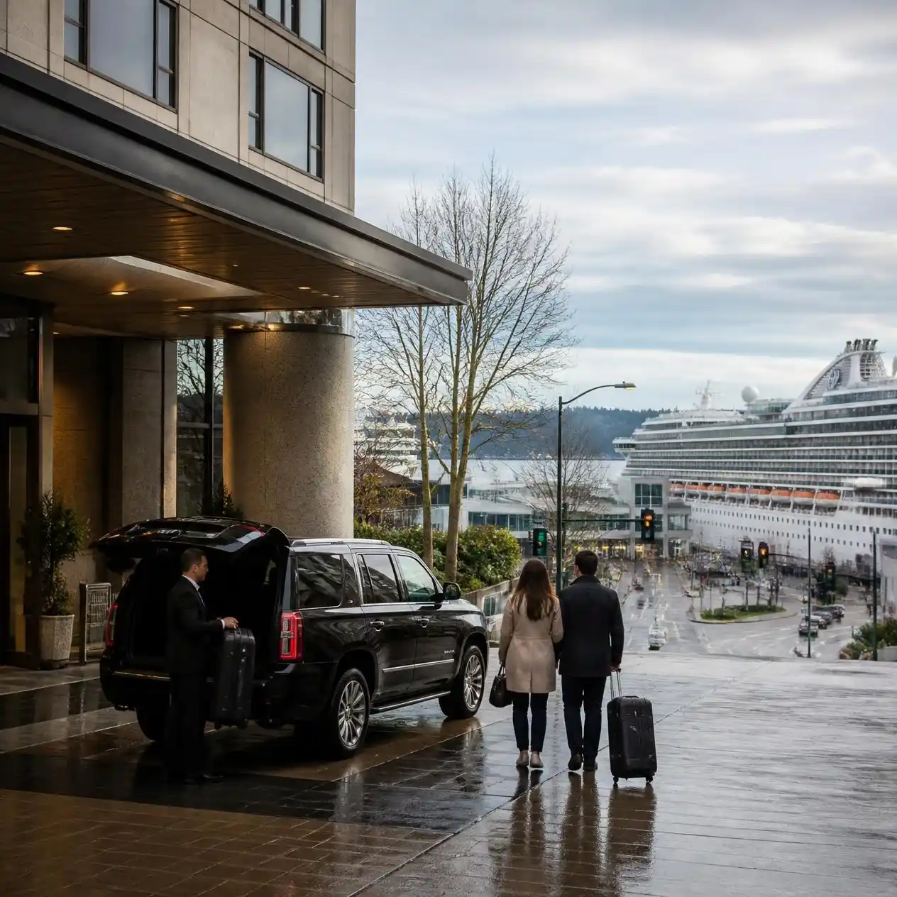 cruise ship transfers airport hotel Seattle